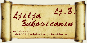 Ljilja Bukovičanin vizit kartica